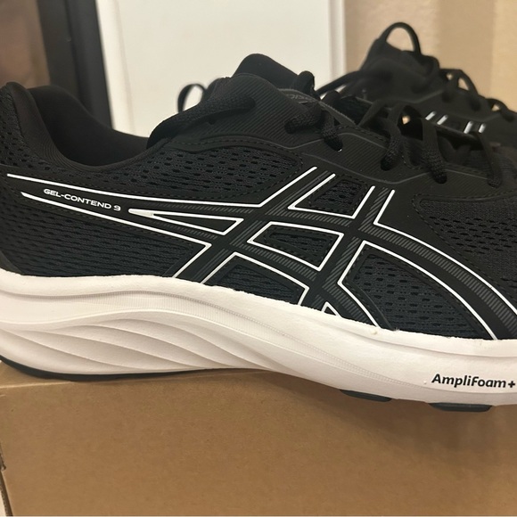 NWT New in Box ASICS Men's Gel Contend 9 Black Running Shoes - Picture 5 of 16